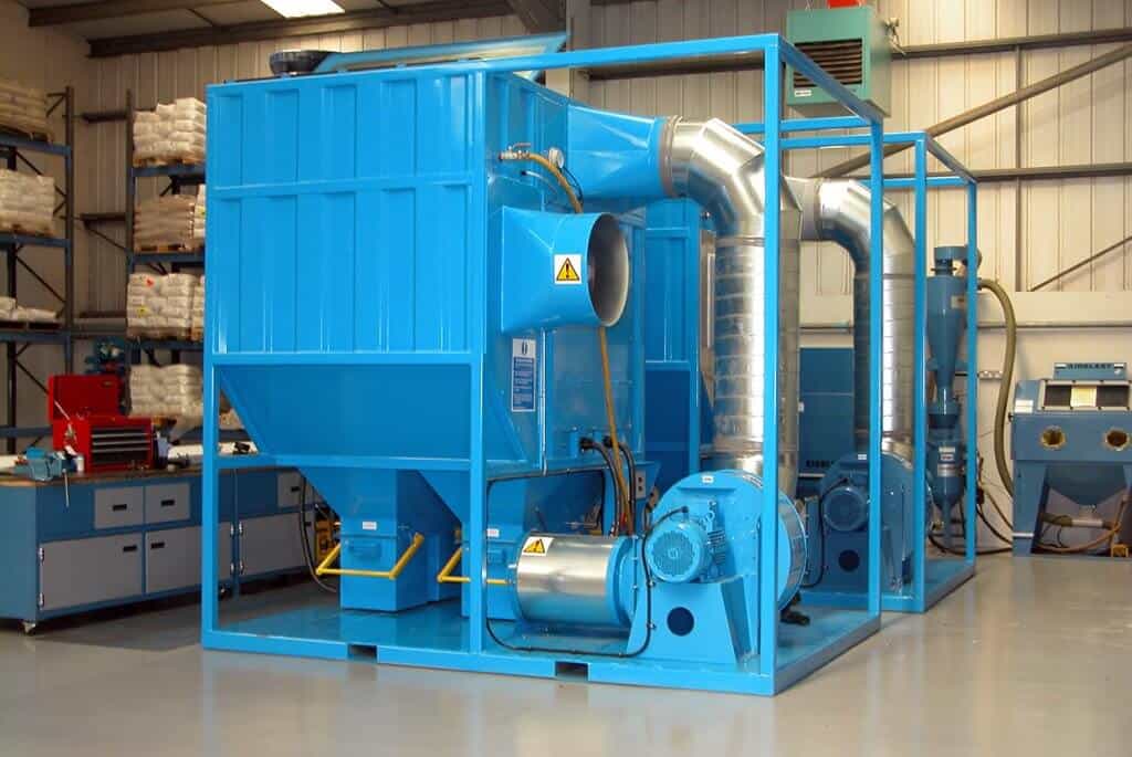 Large portable site dust collector