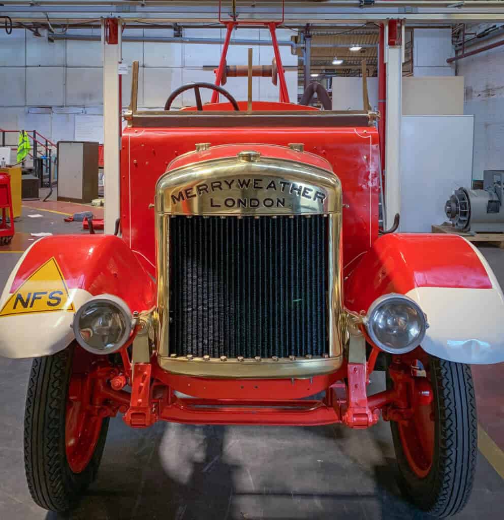 Fire engine under restoration