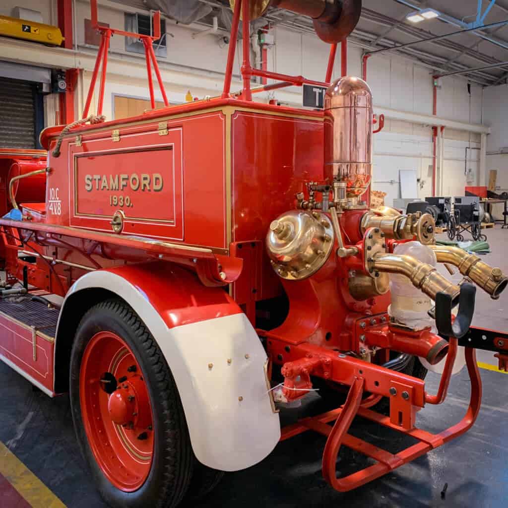 Fire engine under restoration