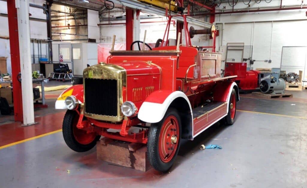 Cummins complete fire engine shot after