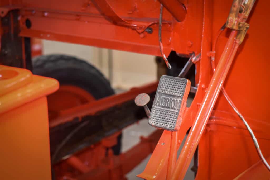 Vintage Merryweather fire engine close up